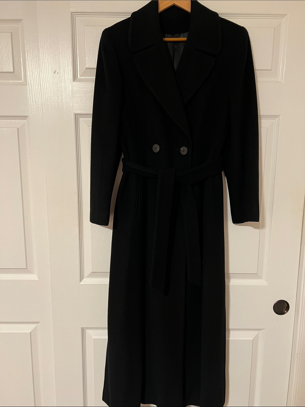Saks Fifth Avenue Black Cashmere Coat